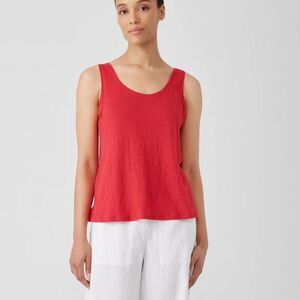 Eileen Fisher Pink Linen Jersey Tank Size Small